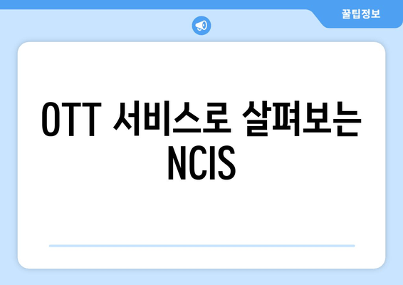 OTT 서비스로 살펴보는 NCIS
