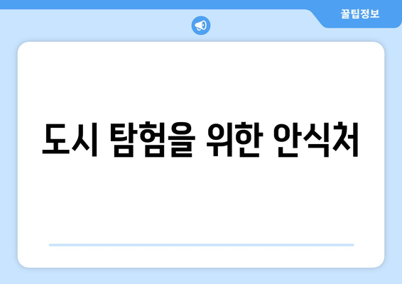 도시 탐험을 위한 안식처