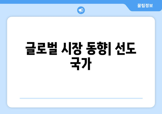 글로벌 시장 동향| 선도 국가