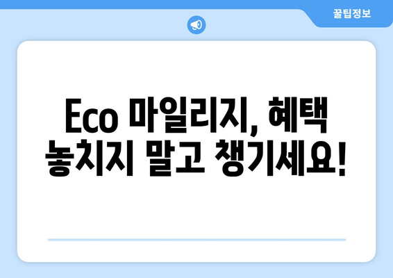 자동차보험 Eco 마일리지 환급, 이렇게 받으세요! | 자동차보험, Eco 마일리지, 환급,  꿀팁