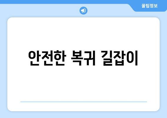 안전한 복귀 길잡이