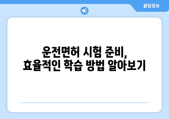 자동차 운전 면허 취득 완벽 가이드| 필기 & 실기 시험 합격 전략 | 운전면허, 시험, 합격, 팁, 정보