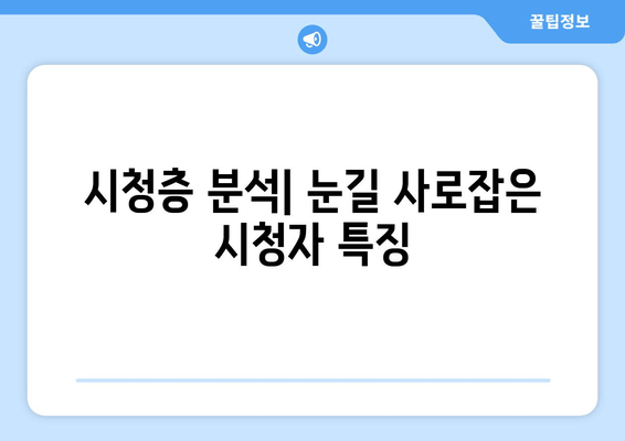 시청층 분석| 눈길 사로잡은 시청자 특징