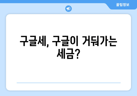 구글세, 구글이 거둬가는 세금?