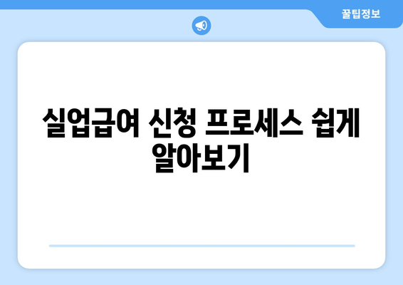 실업급여 신청 프로세스 쉽게 알아보기