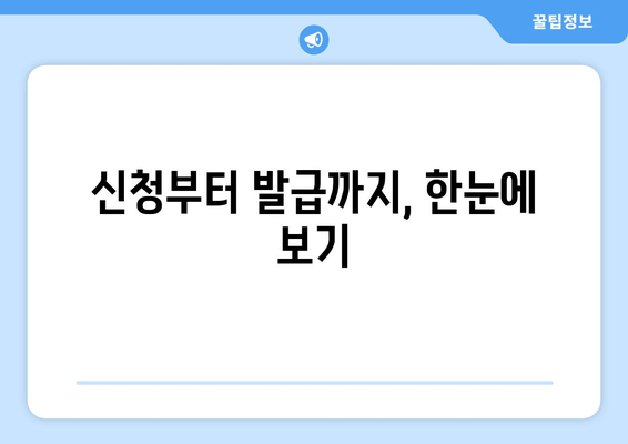 신청부터 발급까지, 한눈에 보기