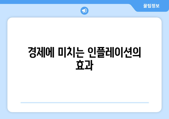 경제에 미치는 인플레이션의 효과