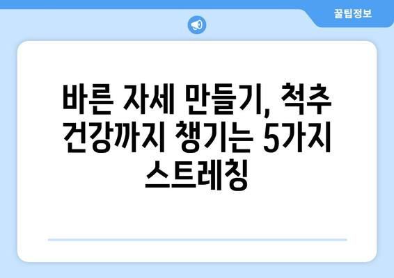 천안 굳어진 자세 교정| 늘스트레칭 필수 스트레칭 5가지 | 자세 개선, 통증 완화, 척추 건강