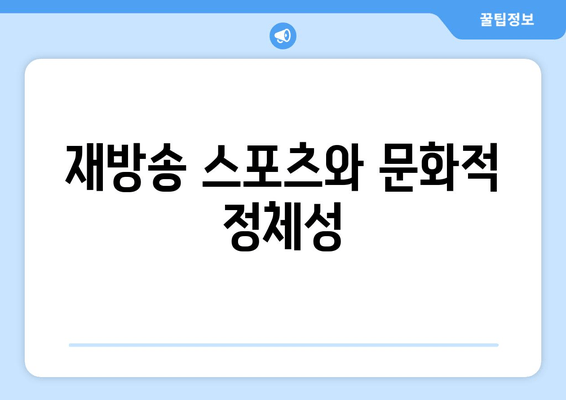 재방송 스포츠와 문화적 정체성