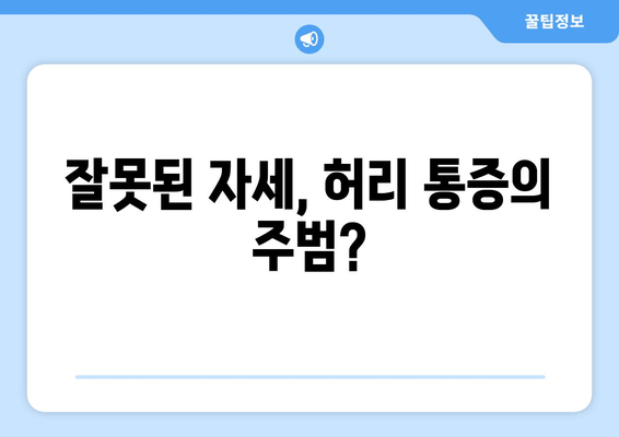 일산 허리 통증, 자세 교정과 재활 후기| 나의 솔직한 경험 공유 | 허리 통증, 자세 교정, 재활, 일산, 후기