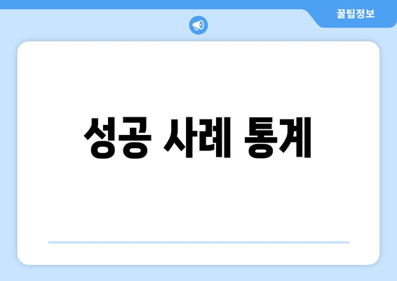 성공 사례 통계