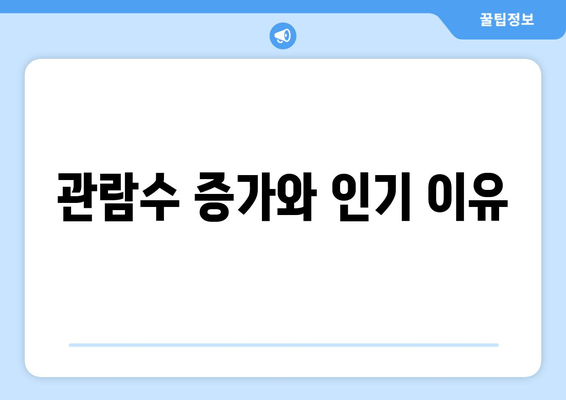 관람수 증가와 인기 이유