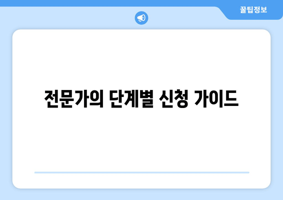 전문가의 단계별 신청 가이드