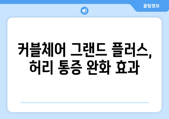 커블체어 그랜드 플러스| 자세 교정 효과, 부작용, 사용 후기 총정리 | 허리 통증, 집중력, 장점, 단점, 구매 가이드