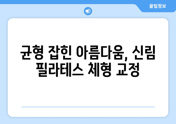 신림 필라테스 자세 교정으로 건강과 아름다움을 되찾는 방법 | 자세 개선, 통증 완화, 체형 교정, 신림 필라테스 추천