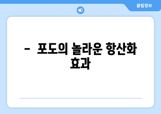 포도의 놀라운 효능| 건강과 영양의 비밀을 파헤쳐 보세요 | 포도, 건강, 영양, 효능, 항산화