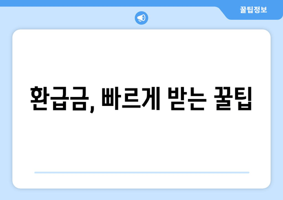 건강보험료 환급금 지연, 왜? | 환급금 지연 사유 & 처리 현황 가이드