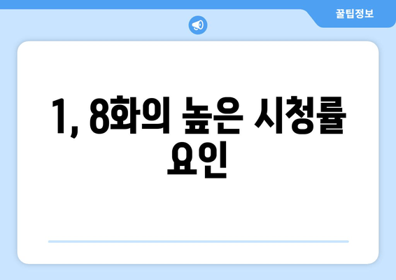 1, 8화의 높은 시청률 요인