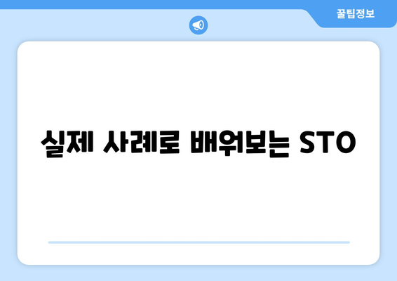 실제 사례로 배워보는 STO