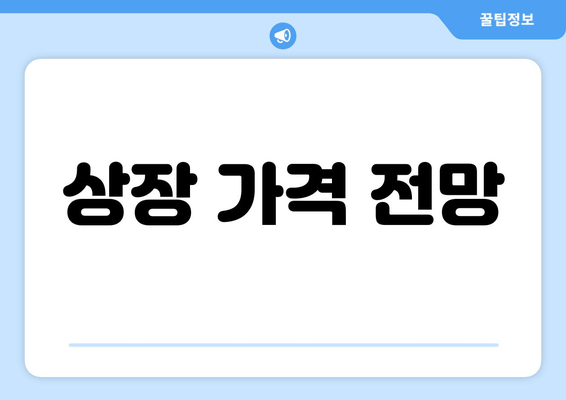 상장 가격 전망