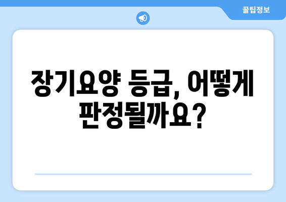 장기요양인정 점수 산정 기준 완벽 가이드 | 등급 판정, 필요 서류, 자세한 설명