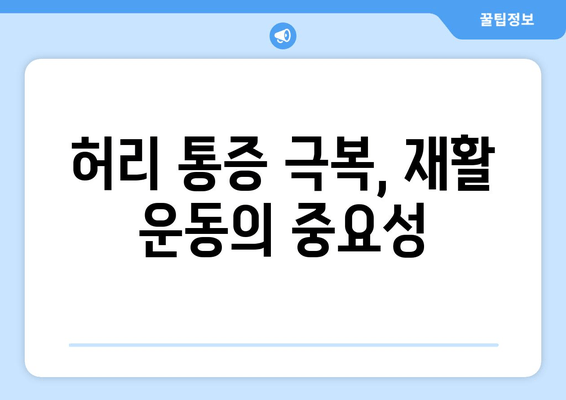 허리 디스크 수술 후, 건강한 척추를 위한 필독 안내| 자세 교정 가이드 | 허리 통증, 재활, 운동, 자세 습관