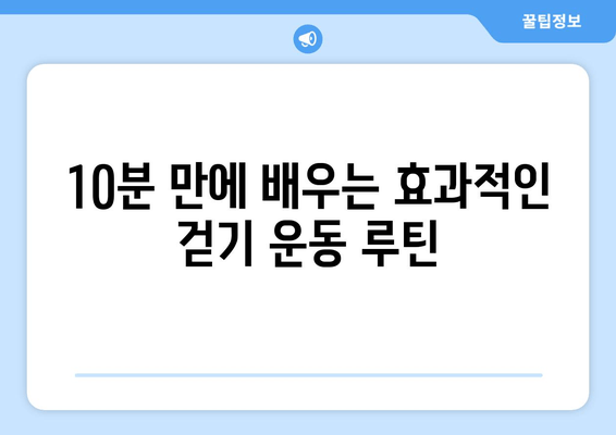 근육 발달을 위한 효과적인 걷기 운동법| 10분 만에 알아보는 전문가 팁 | 근육 강화, 체지방 감소, 걷기 운동 루틴