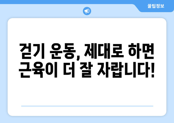 근육 발달을 위한 효과적인 걷기 운동법| 10분 만에 알아보는 전문가 팁 | 근육 강화, 체지방 감소, 걷기 운동 루틴