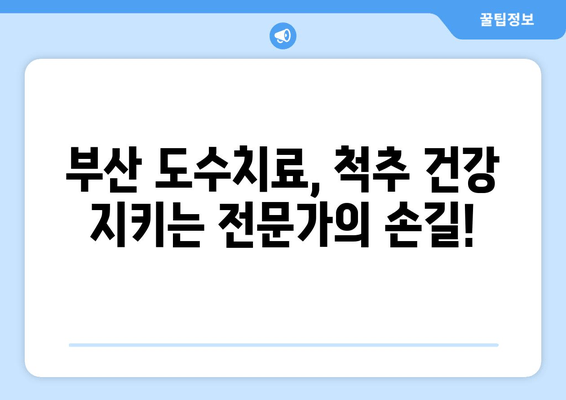 부산 틀어진 척추 골반, 도수치료로 바로잡기 | 척추 교정, 통증 완화, 전문 치료