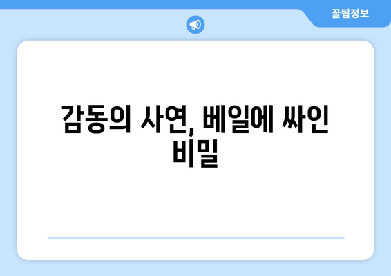감동의 사연, 베일에 싸인 비밀