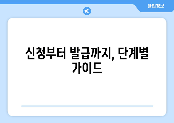 신청부터 발급까지, 단계별 가이드