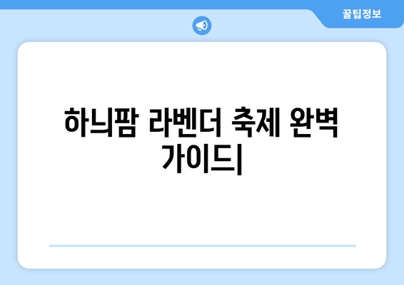 하늬팜 라벤더 축제 완벽 가이드| 2023년 축제 정보, 꿀팁, 코스 추천 | 라벤더, 축제, 여행, 가볼만한곳, 사진 명소