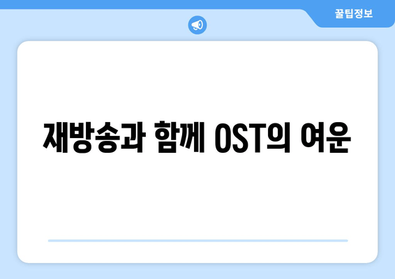 재방송과 함께 OST의 여운