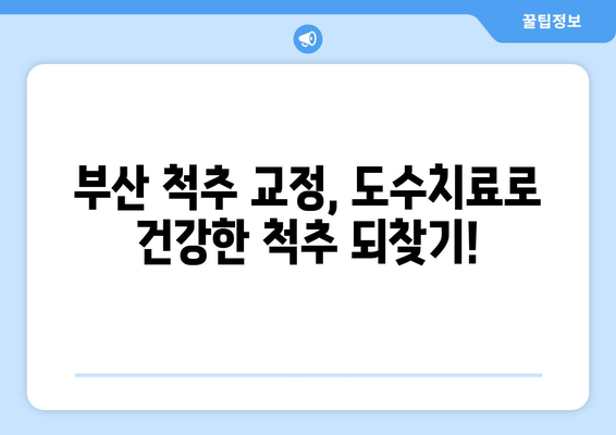 부산 틀어진 척추 골반, 도수치료로 바로잡기 | 척추 교정, 통증 완화, 전문 치료