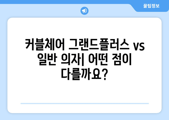 커블체어 그랜드플러스, 자세 교정 효과와 특징 비교 분석 |  장점, 단점, 사용 후기