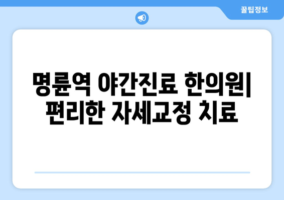 명륜역 야간진료 한의원| 편리하게 몸균형을 개선하는 자세교정 치료 | 자세교정, 척추, 목디스크, 허리통증, 야간진료, 명륜역