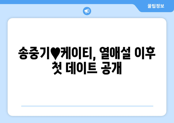 송중기♥케이티, 한남동 데이트 포착! 달콤한 산책 모습 공개 | 송중기, 케이티, 한남동, 데이트, 열애