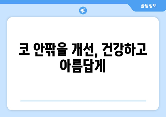 코 안팎을 개선, 건강하고 아름답게