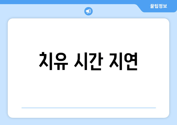 치유 시간 지연