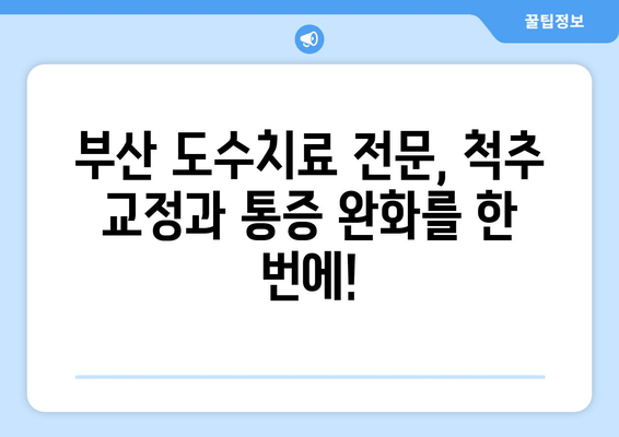 부산 틀어진 척추 골반, 도수치료로 바로잡기 | 척추 교정, 통증 완화, 전문 치료