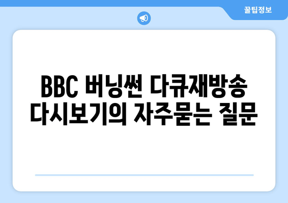 BBC 버닝썬 다큐재방송 다시보기