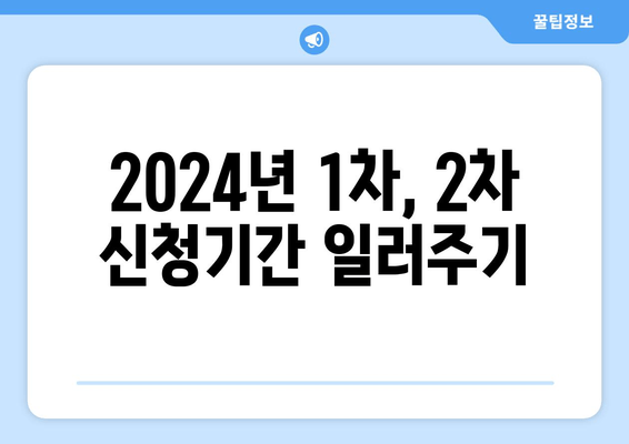 2024년 1차, 2차 신청기간 일러주기