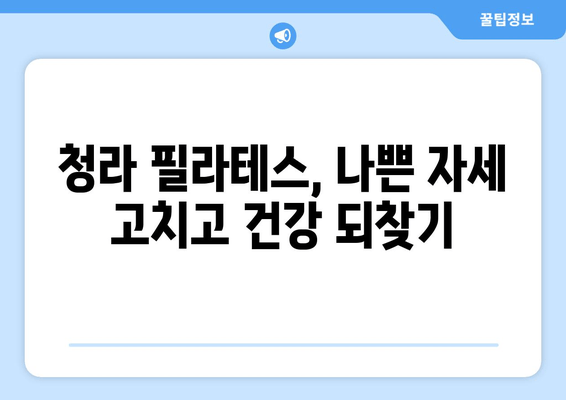 청라 필라테스에서 시작하는 나만의 자세 교정 | 바른 자세, 건강한 몸 만들기