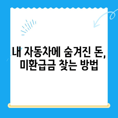 자동차채권 미환급금 찾기| 조사부터 비대면 환급까지 | 자동차, 미환급금, 환급, 비대면