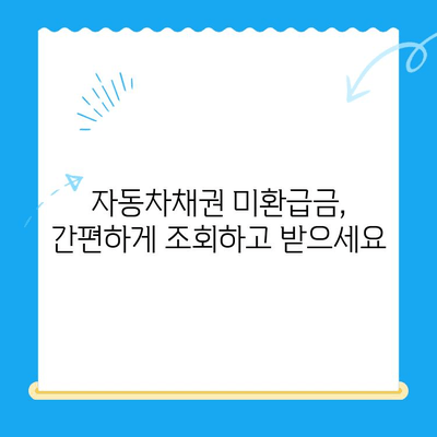 자동차채권 미환급금 찾기| 조사부터 비대면 환급까지 | 자동차, 미환급금, 환급, 비대면