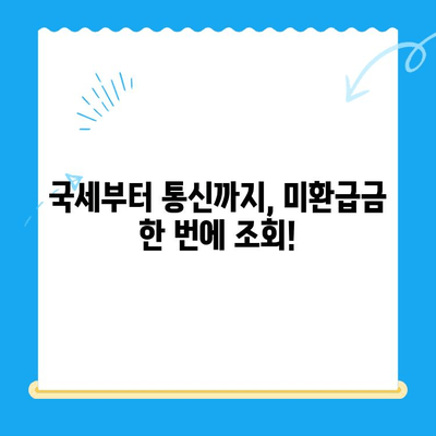 국세, 지방세, 의료비, 국민연금 통신 미환급금 한 번에 찾는 방법 | 미환급금 조회, 환급 신청, 상세 가이드