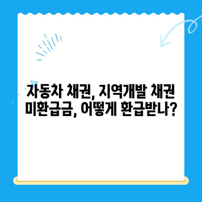 자동차 채권·지역개발 채권 미환급금, 내 돈 찾는 방법| 조회부터 환급까지 완벽 가이드 | 자동차 채권, 지역개발 채권, 미환급금, 조회, 환급