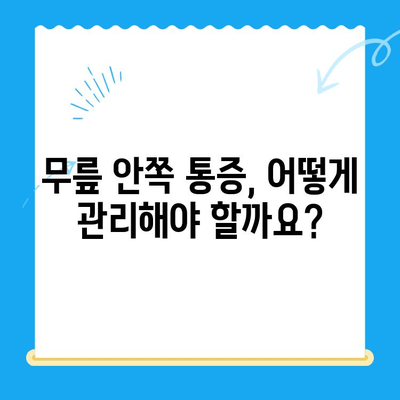 무릎 안쪽 통증, 왜 생길까? 원인과 관리법 총정리 | 무릎 통증, 내측 통증, 운동, 치료, 예방