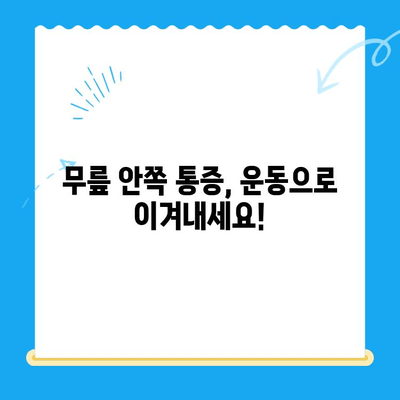 무릎 안쪽 통증, 왜 생길까? 원인과 관리법 총정리 | 무릎 통증, 내측 통증, 운동, 치료, 예방