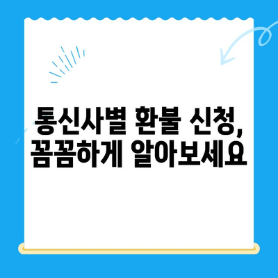 계좌 매김으로 인한 통신비 미환급금 찾기| 내 돈 돌려받는 방법 | 통신비, 환불, 조사, 가이드